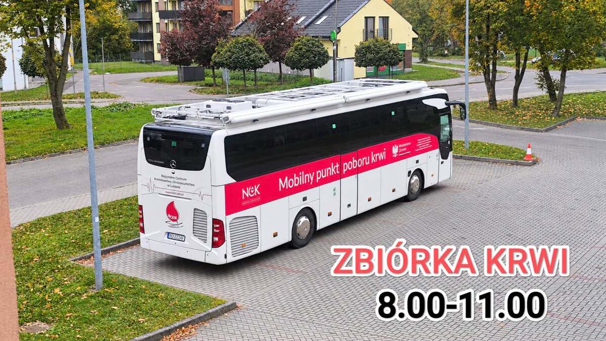 Zbiórka krwi przed Komendą Powiatową Policji w Braniewie